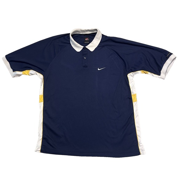 Vintage 90's‎ Nike Golf Polo Yin Yang Slam Logo Mens XL Tiger Woods - Picture 1 of 6